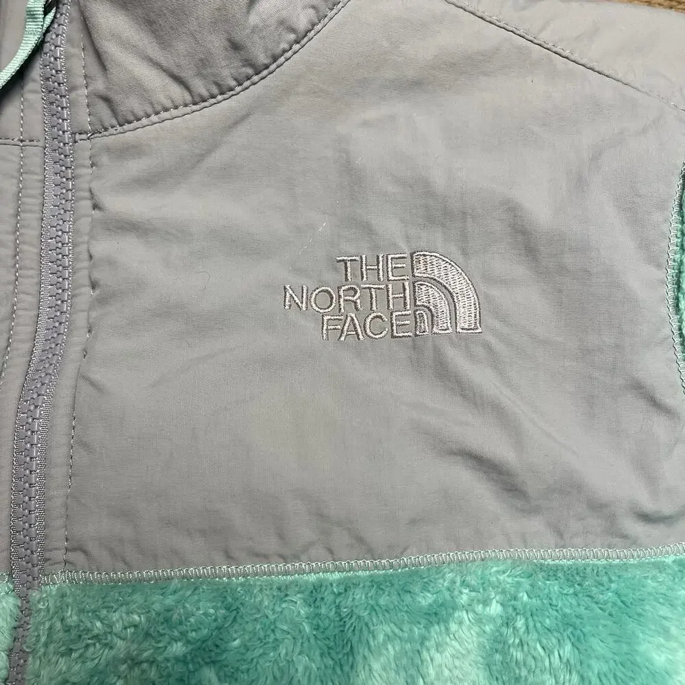 The North Face Youth Girl's Denali Thermal Jacket Blue Surf Green X-Large 18
